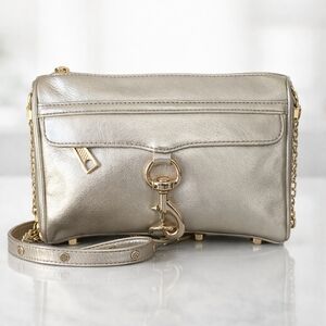 Rebecca Minkoff Metallic Crossbody with Signature Hook